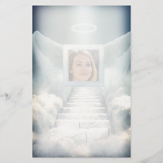 Voeg Photo Angel Stationery toe Briefpapier (Achterkant)