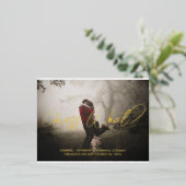 Voeg Photo Engagement Party Invitation Briefkaart  (Staand Voorkant)