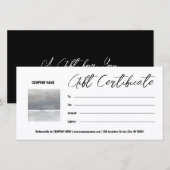 Voeg Photo Gift Certificate Sjabloon  toe (Voorkant / Achterkant)