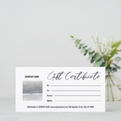 Voeg Photo Gift Certificate Sjabloon  toe (Staand voorkant)