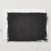 VOEG PHOTO Rockstar Drumset 1e verjaardag Uitnodig Kaart (Achterkant)