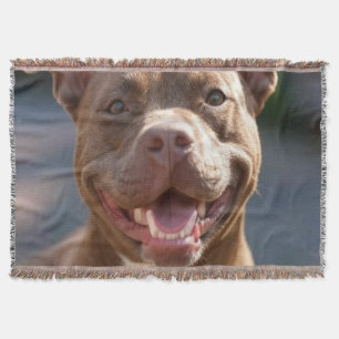 Voeg Pit Bull-foto aanpassen toe Deken