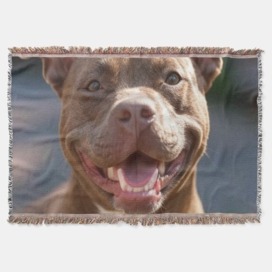 Voeg Pit Bull-foto aanpassen toe Deken (Voorkant)