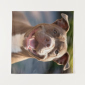 Voeg Pit Bull-foto aanpassen toe Wandkleed (Voorkant (horizontaal))