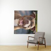 Voeg Pit Bull-foto aanpassen toe Wandkleed (In Situ (horizontaal))