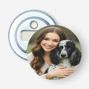 Voeg Poddle-foto toe Personaliseer Aanpassen Button Flesopener