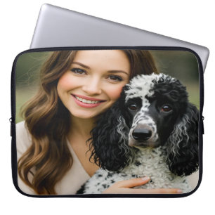 Voeg Poddle-foto toe Personaliseer Aanpassen Laptop Sleeve