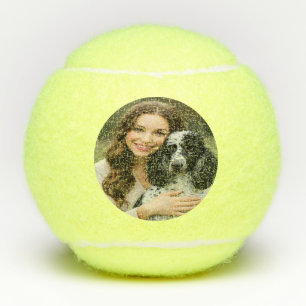 Voeg Poddle-foto toe Personaliseer Aanpassen Tennisballen