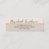 Voeg QR Code Social Media Taupe Gold Glitter Moder Mini Visitekaartje (Voorkant)