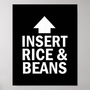 Voeg Rijst En Bonen Dankzegging Pijl Toe Poster