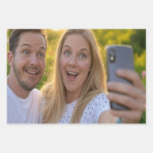 Voeg Selfie Aanpassen Toe Inpakpapier Vel (Voorkant 3)