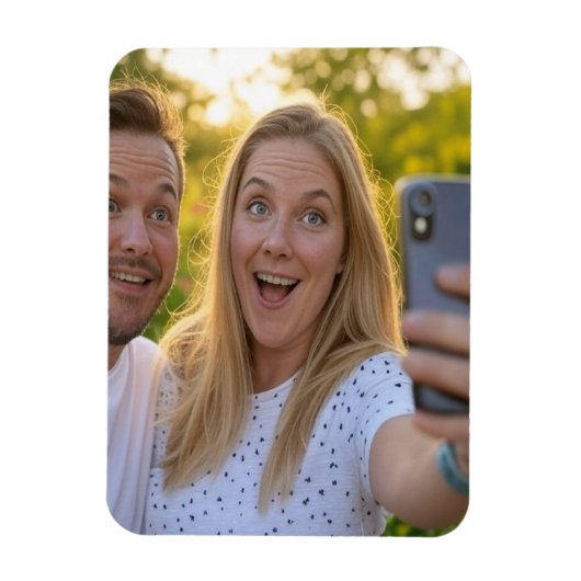 Voeg Selfie Aanpassen Toe Magneet (Verticaal)