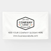 Voeg Slogan Bedrijfsadres van de Website van het B Spandoek (Horizontaal)