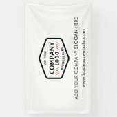 Voeg Slogan Bedrijfsadres van de Website van het B Spandoek (Verticaal)