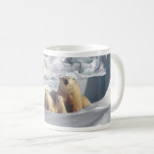 Voeg SLOGAN toe om Arctic Polar Beren Planet Ice t Koffiemok (Voorkant rechts)