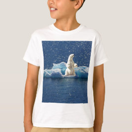 Voeg SLOGAN toe om Polaire Beren Arctic Planet Ice T-shirt