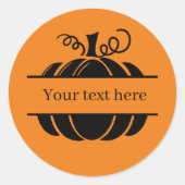 voeg sms-Herfst toe Ronde Sticker (Voorkant)