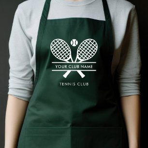 Voeg sportclub naam Tennis Team Green Custom toe Schort