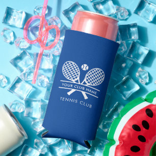 Voeg sportclubnaam Lawn Tennis Team Blue Seltzer Blikjeskoeler