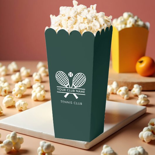 Voeg sportclubnaam Lawn Tennis Team Player Groen t Bedankdoosjes