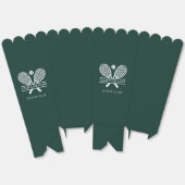 Voeg sportclubnaam Lawn Tennis Team Player Groen t Bedankdoosjes (Ongevouwen)