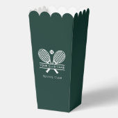 Voeg sportclubnaam Lawn Tennis Team Player Groen t Bedankdoosjes (Voorkant)