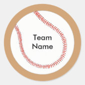 Voeg teamnaam honkbal Stickers (Voorkant)