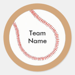 Voeg teamnaam honkbal Stickers