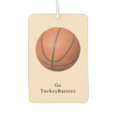 Voeg teamnaam of naam van persoon basketbal toe luchtverfrisser (Voorkant)