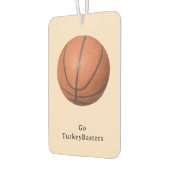 Voeg teamnaam of naam van persoon basketbal toe luchtverfrisser (Links)