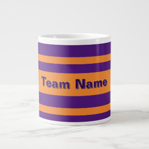 Voeg teamnaam toe Paarse en gouden sportteam Grote Koffiekop