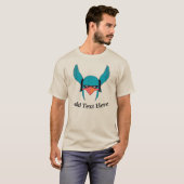 Voeg Tekst aan Comical Birdman toe T-shirt (Voorkant volledig)