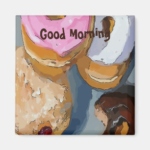 Voeg Tekst aan het ontwerp van de Donut, Magnet to