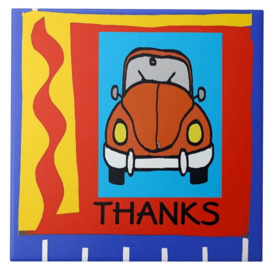 Voeg Tekst, Bedankt toe, geef tekst uit, voeg naam Tegeltje (Voorkant)