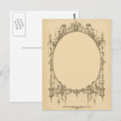 Voeg tekst en afbeelding aan lijst, grens toe briefkaart (Voorkant / Achterkant)