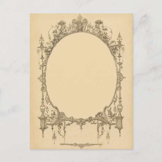 Voeg tekst en afbeelding aan lijst, grens toe briefkaart (Voorkant)