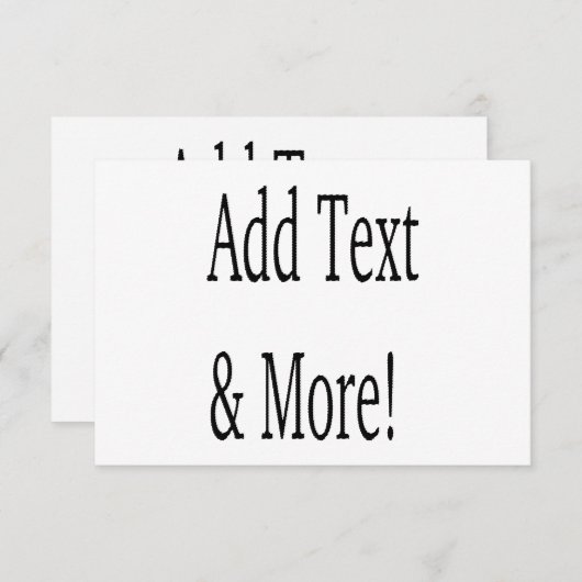 Voeg tekst & meer toe! Pas uw eigen gepersonalisee (Voorkant / Achterkant)