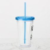 Voeg tekst & meer toe! Pas uw eigen gepersonalisee Acryl Drinkbeker (Rechts)