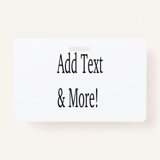 Voeg tekst & meer toe! Pas uw eigen gepersonalisee Badge (Voorkant)