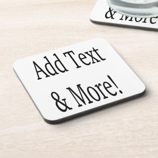 Voeg tekst & meer toe! Pas uw eigen gepersonalisee Bier Onderzetter (Linkerzijde)