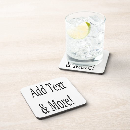 Voeg tekst & meer toe! Pas uw eigen gepersonalisee Bier Onderzetter (Rechterzijde)