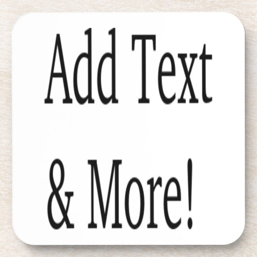 Voeg tekst & meer toe! Pas uw eigen gepersonalisee Bier Onderzetter (Voorkant)