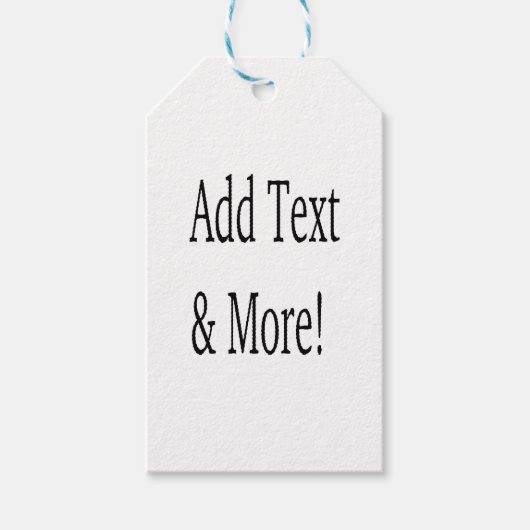 Voeg tekst & meer toe! Pas uw eigen gepersonalisee Cadeaulabel (Voorkant)