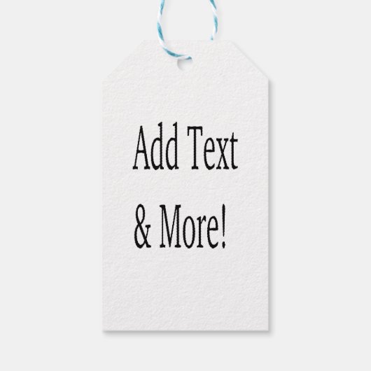 Voeg tekst & meer toe! Pas uw eigen gepersonalisee Cadeaulabel (Achterkant)