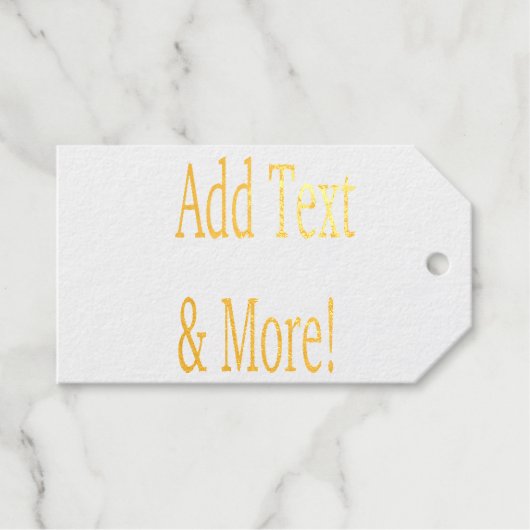 Voeg tekst & meer toe! Pas uw eigen gepersonalisee Cadeaulabels (Voorkant (horizontaal))