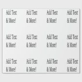 Voeg tekst & meer toe! Pas uw eigen gepersonalisee Cadeaupapier (Vlak)