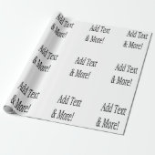 Voeg tekst & meer toe! Pas uw eigen gepersonalisee Cadeaupapier (Uitgerold)