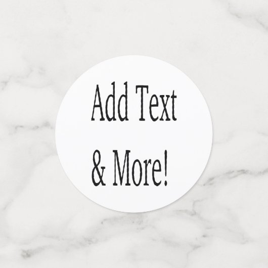 Voeg tekst & meer toe! Pas uw eigen gepersonalisee Confetti (Kleine voorkant)