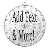 Voeg tekst & meer toe! Pas uw eigen gepersonalisee Dartbord (Voorkant)