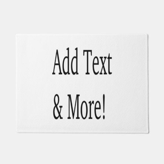 Voeg tekst & meer toe! Pas uw eigen gepersonalisee Deurmat (Voorkant)